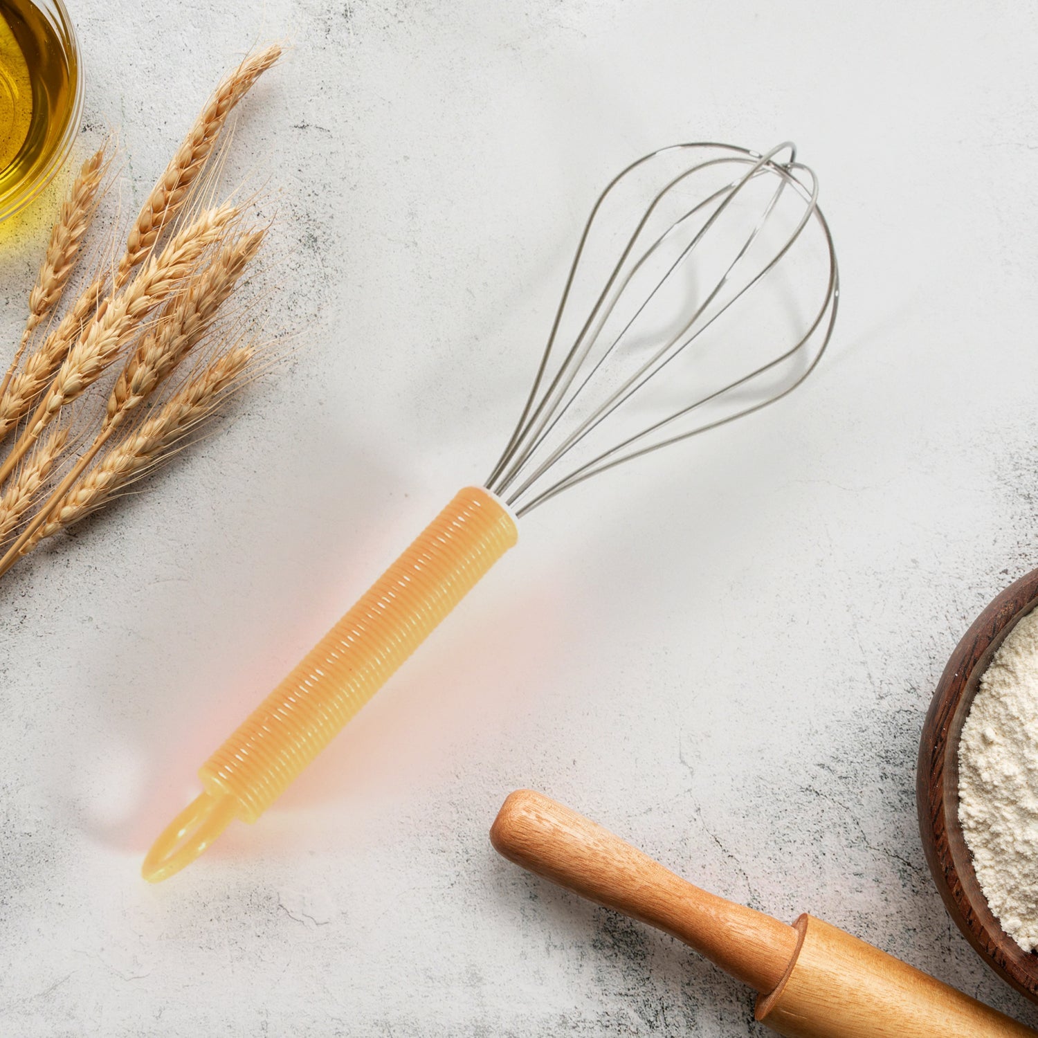 Stainless Steel Manual Whisk – Cream, Flour & Egg Mixer (16 Cm) Stainless Steel Manual Whisk – Cream, Flour & Egg Mixer (16 Cm)